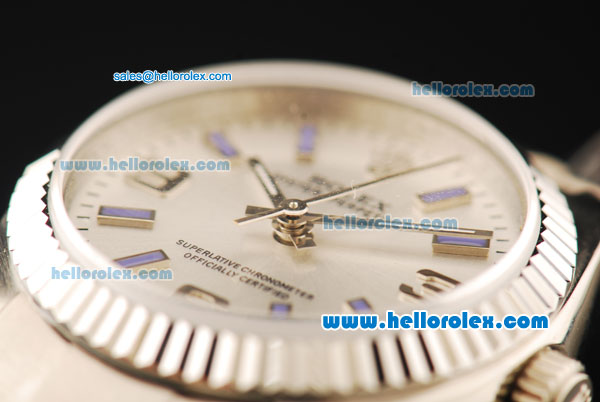 Rolex Air King Automatic Movement Full Steel with ETA Coating Case and Silver Dial - Click Image to Close